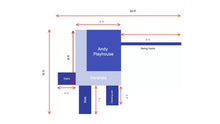 Load image into Gallery viewer, Andys Playhouse ( Large playhouse with activity swings and slides )