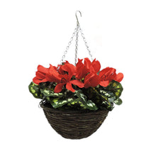 Load image into Gallery viewer, Nearly Natural Cyclamen Hanging Basket 30cm (carton of 4)