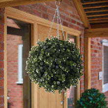 Load image into Gallery viewer, Nearly Natural Topiary Ball White Flower Effect ( sold in carton of 4 for only €89.99) = €22.25 each
