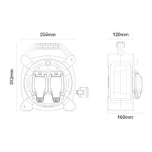 Load image into Gallery viewer, Masterplug 20 metre (65 ft) Cable Reel with 2 outdoor sockets