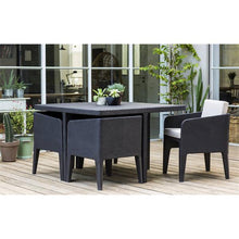 Load image into Gallery viewer, Keter Columbia 5pc Dining Set Graphite