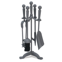 Load image into Gallery viewer, Premium 18in Traditional 5pc Companion Set Grey