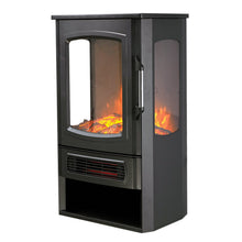 Load image into Gallery viewer, De Vielle Premium 3D Tall Electric Stove Black 2000W