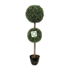 Load image into Gallery viewer, Nearly Natural Boxwood 2 Ball Tree 3 ft ( sold in cartons of 3 )
