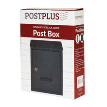 Load image into Gallery viewer, Postplus Townhouse Black Gloss Post Box