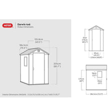 Load image into Gallery viewer, Keter Darwin Wood Shed 4 x 6Ft ( new lower price )