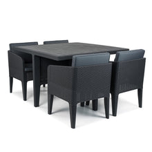 Load image into Gallery viewer, Keter Columbia 5pc Dining Set Graphite