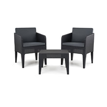 Load image into Gallery viewer, Keter Columbia Balcony Set Graphite with Cool Grey Cushions