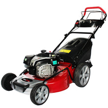 Load image into Gallery viewer, 53cm Steel Deck Petrol Lawnmower 6hp B&S with PUSH BUTTON START