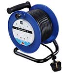 Load image into Gallery viewer, Masterplug 25 metre 13 amp cable reel with 2 sockets & usb port