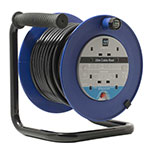 Load image into Gallery viewer, Masterplug 25 metre 13 amp cable reel with 2 sockets & usb port