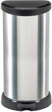 Load image into Gallery viewer, Curver 40 litre Deco Bin Silver