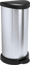 Load image into Gallery viewer, Curver 40 litre Deco Bin Silver