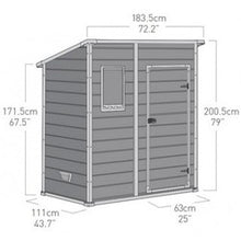 Load image into Gallery viewer, Keter Manor Pent Shed (Grey)