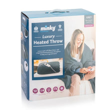 Load image into Gallery viewer, Minky Electric Blanket Grey- Medium
