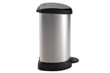 Load image into Gallery viewer, Curver Metal Pedal Bin 20 litre Silver
