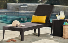 Load image into Gallery viewer, Keter Jaipur Sun Lounger Graphite with Cool Grey Cushions set of 2
