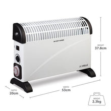 Load image into Gallery viewer, De Vielle Classic Convector Heater with Timer 2000w
