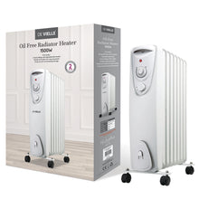 Load image into Gallery viewer, NEW MCL 8 Fin Oil Free Radiator Heater White 1500 watt
