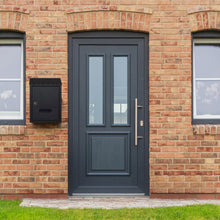 Load image into Gallery viewer, Postplus Townhouse Black Gloss Post Box
