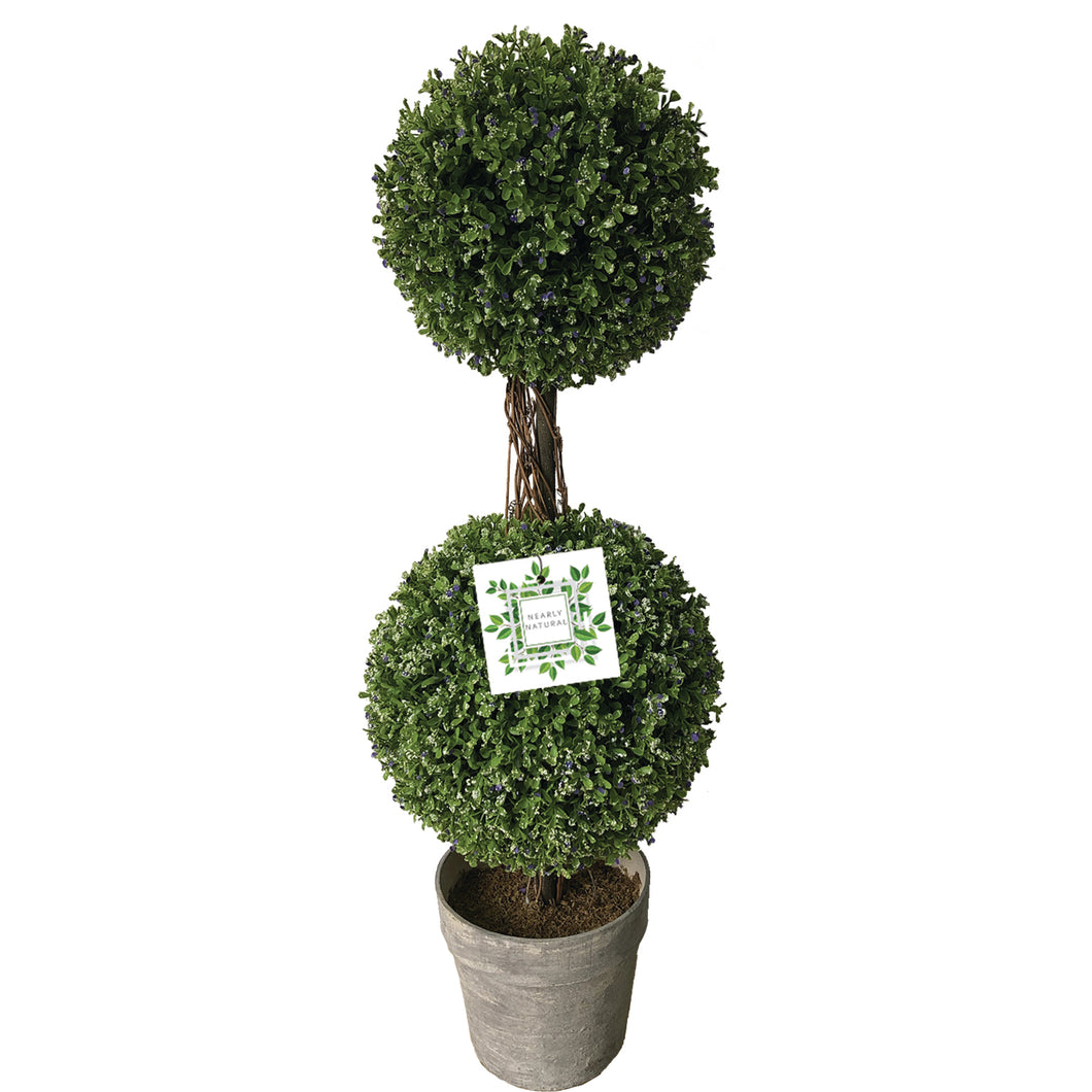 Nearly Natural Potted Mini Heather Double Topiary Ball ( sold in carton of 2 pcs ) = €69.99 each