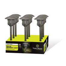 Load image into Gallery viewer, Night Bloom S/S Solar Pathway Light w Die Cast Cage Bronze Finish (4 Light pack) = €22.50 each
