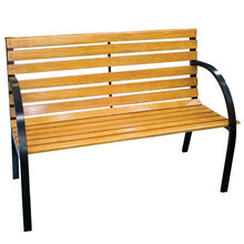 Load image into Gallery viewer, Natura Garden Bench Wood with Steel Frame
