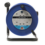 Load image into Gallery viewer, Masterplug 25 metre 13 amp cable reel with 2 sockets &amp; usb port

