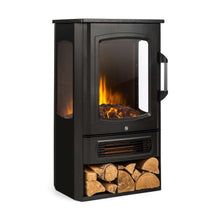 Load image into Gallery viewer, De Vielle Premium 3D Tall Electric Stove Black 2000W
